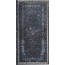 Тефтер Paperblanks Old Leather - Inkblot, 9.5 х 18 cm, 88 листа -1