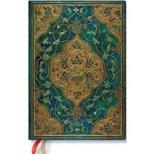 Тефтер Paperblanks Turquoise Chronicles - Midi, 80 листа, 2024 -1