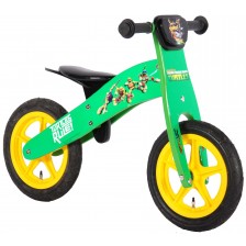 Дървено колело за баланс E&L Cycles - Костенурките Нинджа, 12 инча