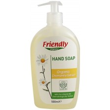 Течен сапун за ръце  Friendly Organic - С екстракт от лайка, 500 ml