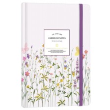 Тефтер Victoria's Journals Florals - Светлолиав, твърда корица, на точки, A5 -1