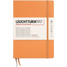 Тефтер Leuchtturm1917 New Colours - А5, линиран, Apricot, твърди корици -1