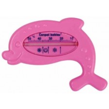Термометър за баня Canpol - Делфин, розов -1
