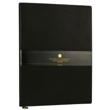 Тефтер Victoria's Journals Smyth Flexy - Черен, пластична корица, 96 листа, А5 -1