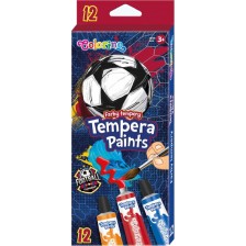 Темперни бои в тубички Colorino - Football, 12 цвята x 12 ml -1