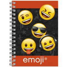 Тефтерче Derform - Emoji, A6,Асортимент -1