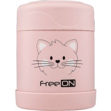 Термо контейнер за храна Freeon - 350 ml, розов