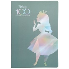 Тетрадка Cool Pack Оpal - Disney 100, Alice, A4, широки редове, 60 листа 