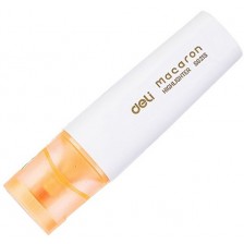 Текст маркер Deli Macaron - ES621S, пастелно оранжево -1