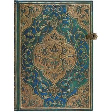 Тефтер Paperblanks Turquoise Chronicles - 13 х 18 cm, 120 листа -1
