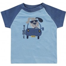 Тениска Jacky - Happy car friends, blue, 68 cm -1