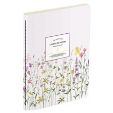 Тефтер Victoria's Journals Florals - Светлолилав, ламинирана корица, на редове, 32 листа, А6 -1