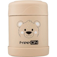 Термо контейнер за храна Freeon - 350 ml, бежово -1