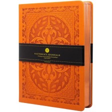 Тефтер Victoria's Journals Old Book - А5,  оранжев -1