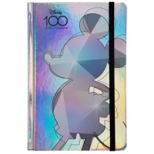 Тетрадка с ластик Cool Pack Opal - Disney 100, Silver Mickey -1
