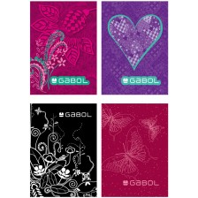 Тетрадка Gabol - Cool collection, A5, 40 листа, широки редове, за момичета, асортимент -1