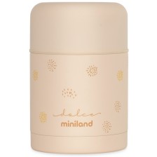 Термос за храна Miniland - Vanilla, 600 ml, бежов -1