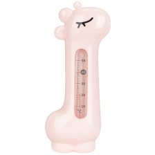 Термометър за баня KikkaBoo - Жирафче, розов -1