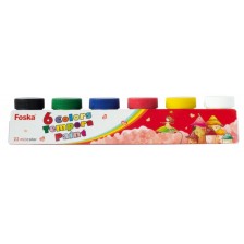 Темперни бои Foska - 6 цвята, 22 ml -1