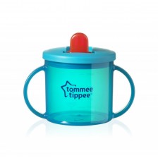 Чаша Tommee Tippee - Essentials First Cup, над 4 месеца, тюркоаз -1