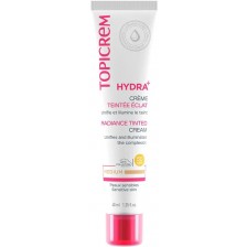 Topicrem Hydra+ Хидратиращ оцветен крем за лице Radiance, Medium, SPF50, 40 ml -1
