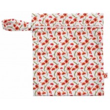 Торба за мокри дрехи Xkko - Red Poppies, 25 x 30 cm