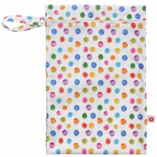 Торба за мокри дрехи Xkko - Polka Dots, 30 x 45 cm -1