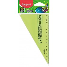 Триъгълник Maped Twist'n Flex - 15 cm, зелен -1