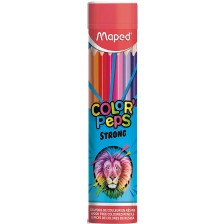 Цветни моливи Maped Color Peps - 24 цвята, в метален тубус -1