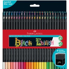 Цветни моливи Faber-Castell Black Edition - 50 цвята