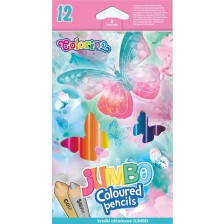Цветни моливи Colorino - Jumbo  Dreams, 12 цвята
