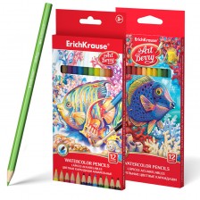Цветни акварелни моливи Erich Krause Art Berry - 12 цвята, асортимент -1