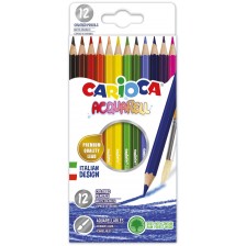 Цветни акварелни моливи Carioca - 12 цвята