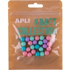 Цветни пинчета Apli Kraft Collection - 25 броя -1