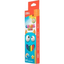 Цветни моливи Deli Color Kids - EC00660, 6 цвята