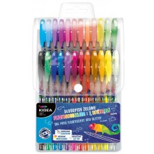 Цветни гел химикалки Kidea - 24 цвята