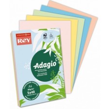 Цветна копирна хартия Rey Adagio - Пастел микс, А4, 80 g, 100 листа -1