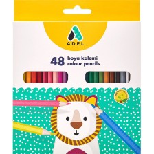 Цветни моливи Adel - 48 цвята