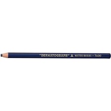 Цветен молив Uni Dermatograph - син, на маслена основа