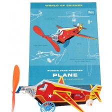 Творчески комплект Rex London - Направи си сам самолет с ластик -1