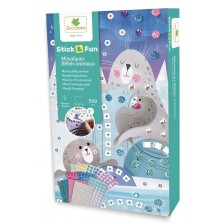 Творчески комплект Sycomore - Картини с мозайка, Майки животни с бебета -1