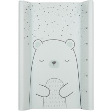 Твърда подложка за повиване KikkaBoo - Bear with me, Mint, 80 х 50 cm