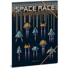 Твърда папка Ars Una Space Race - с ластик, А4