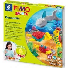 Комплект глина Staedtler Fimo Kids - 4 x 42 g, Sea World -1