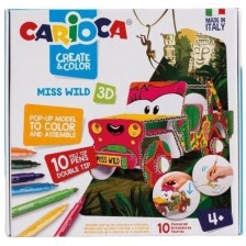 Творчески комплект Carioca Create & Color - Сафари Джип 3D -1