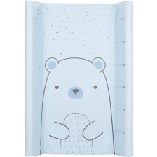 Твърда подложка за повиване KikkaBoo - Bear with me, Blue, 80 х 50 cm
