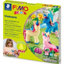 Комплект глина Staedtler Fimo Kids - 4 x 42 g, Unicorn -1