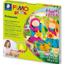 Комплект глина Staedtler Fimo Kids - Princess, 4 x 42 g -1