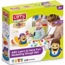 Творчески комплект с пластилин Let's - ABC Learn & Have Fun -1