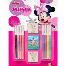 Творчески комплект Multiprint - Minnie, 2 печата и 8 флумастера